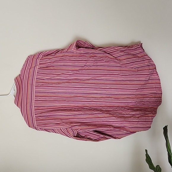 Polo Ralph Lauren pink vertical stripes men's casual button-down shirt, XL - Picture 7 of 9
